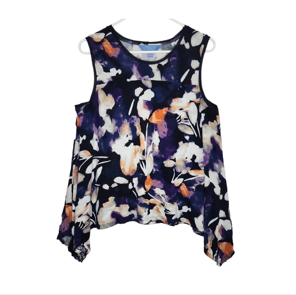 Simply Vera Vera Wang Tops - Vera Wang Abstract Floral Tank Top Sz L